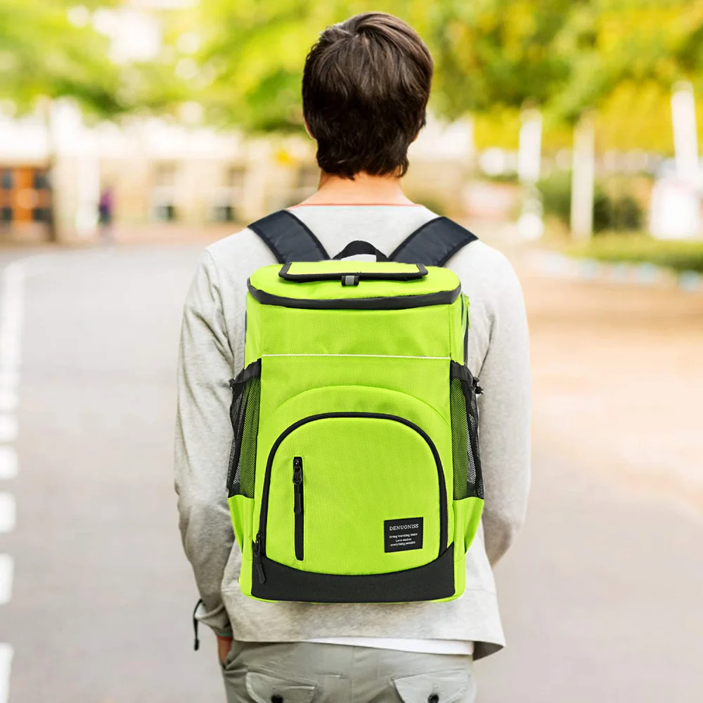 

Cooling cans Isolated Soft Fridge Big 36 33L Thermal Backpack Isothermal Fridge Travel Beach B