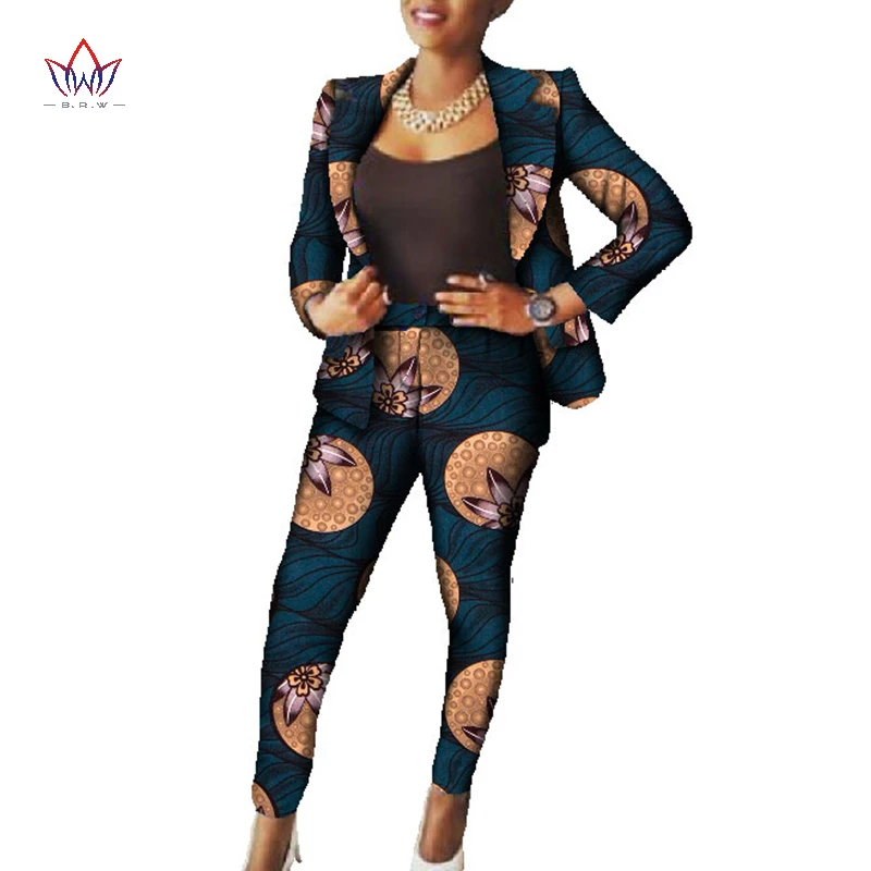 

Комплекты в африканском стиле, костюмы для женщин, блейзеры, куртки, комплект из двух предметов, топ и брюки Дашики, одежда с Африканским при...