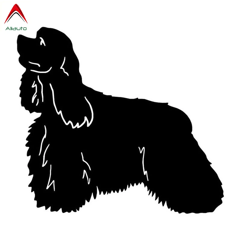 

Aliauto American Cocker Spaniel автомобильные наклейки с собаками, водонепроницаемая Светоотражающая виниловая наклейка, автомобильное украшение, черны...