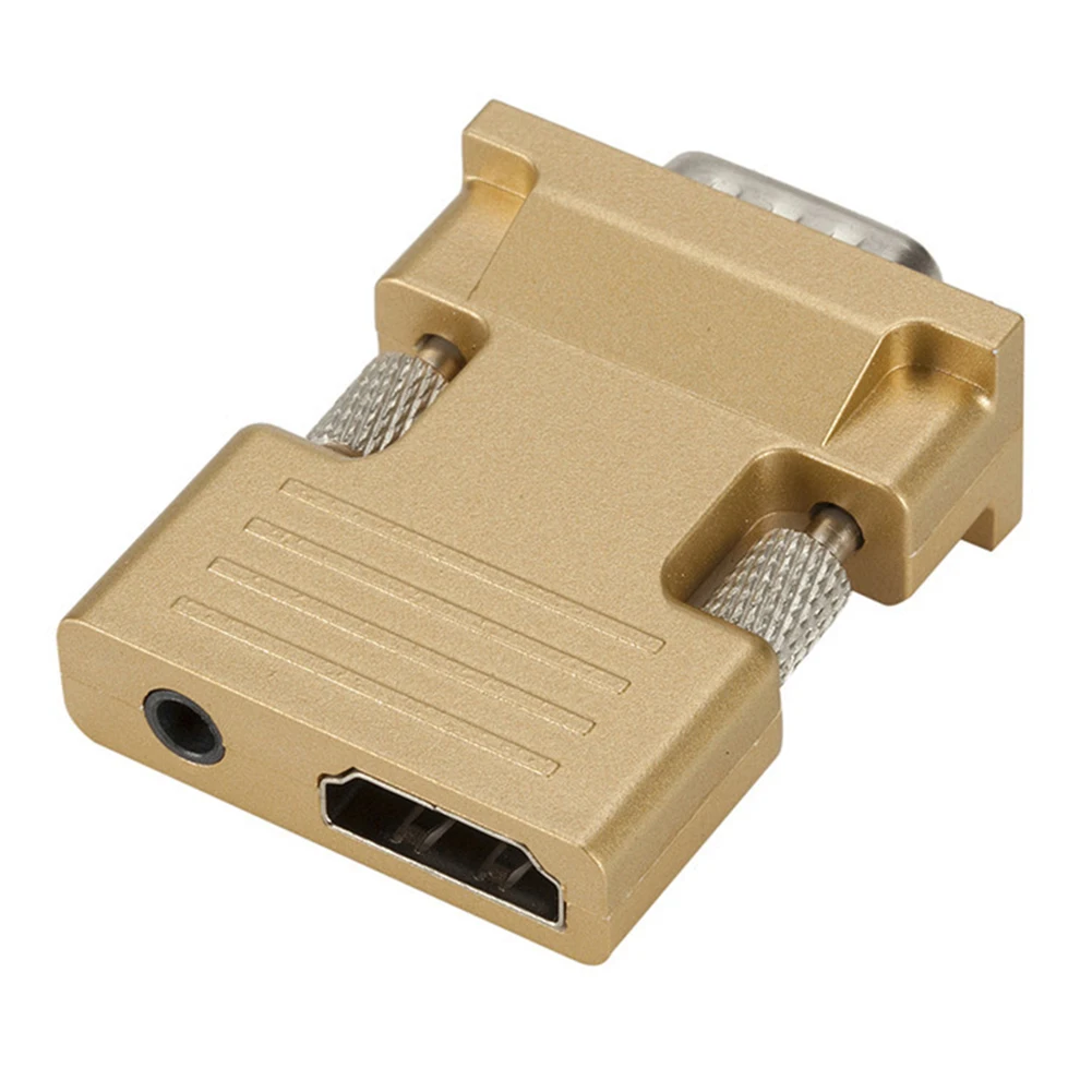 3 5 мм Портативный 1080P HDMI совместимый адаптер для VGA преобразователь с