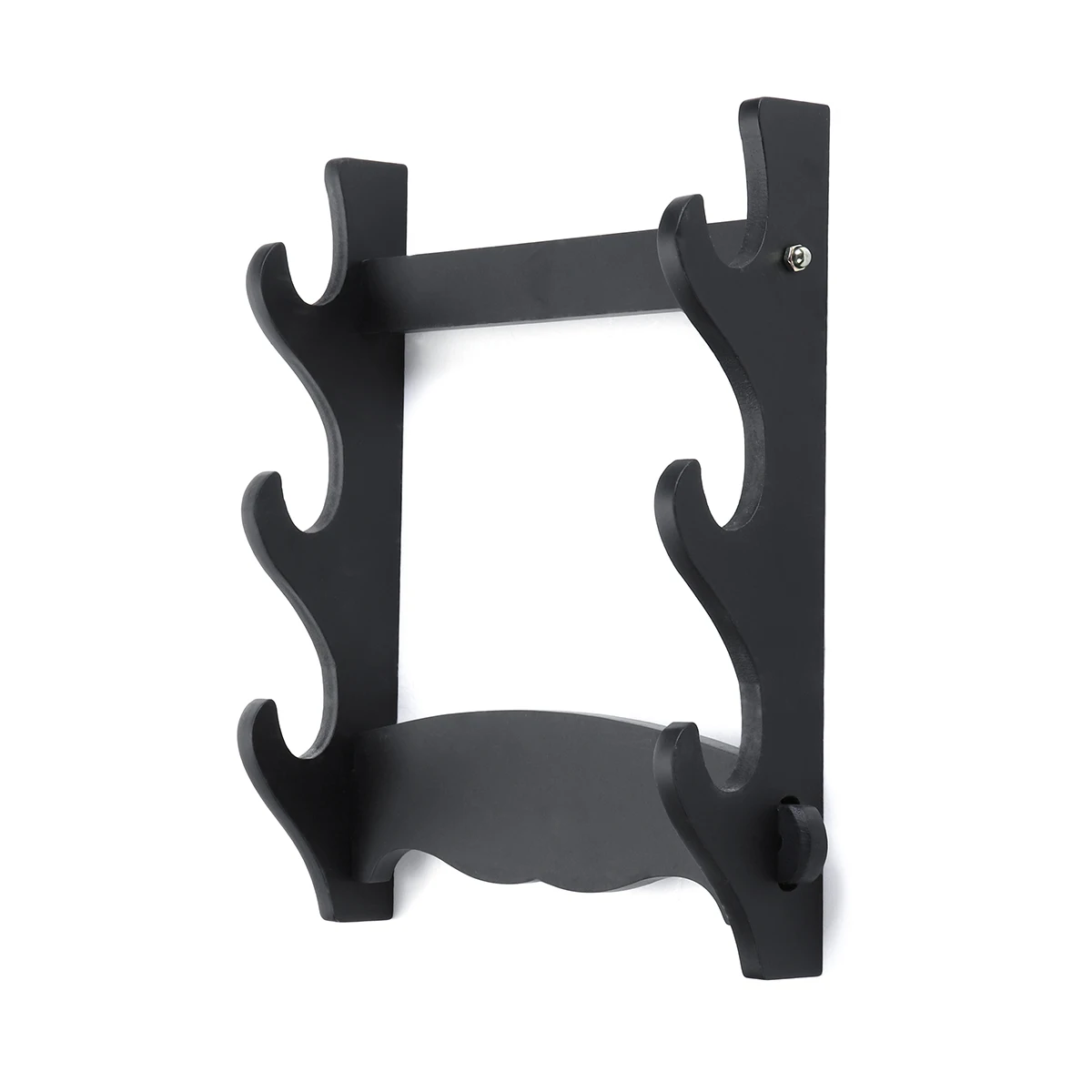 Japanese Samurai Sword Holder Black Wood Katana Stand Hanger Bracket Rack Display Wall-mount | Дом и сад