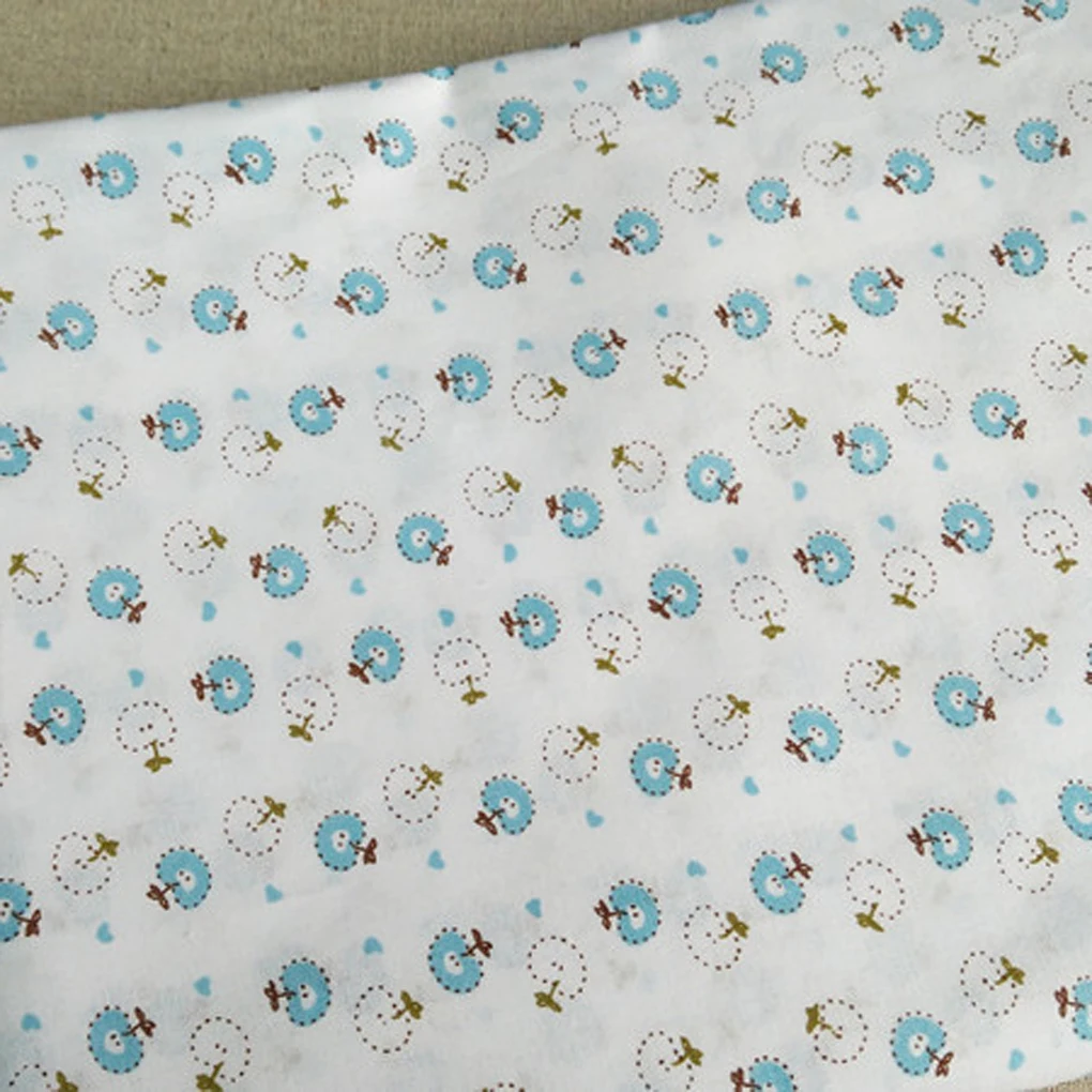 7 шт. синяя серия хлопковая одежда Ткань цветочный узор швейный текстильный