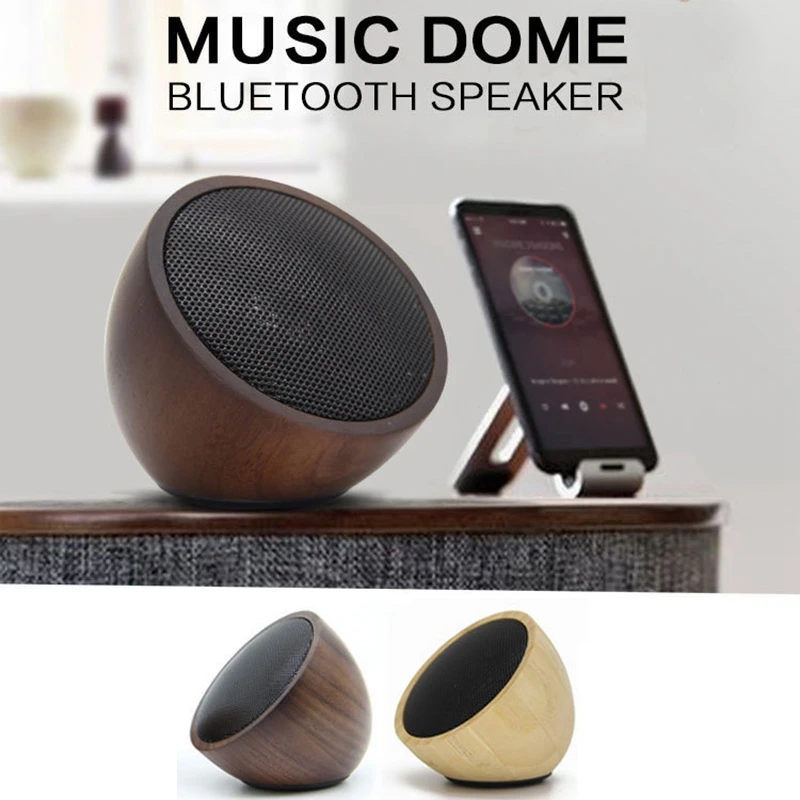 Деревянный беспроводной мини динамик Bluetooth использует 1 или пару из 2 для