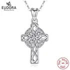 Цепочка с подвеской-крестом из серебра 925 пробы, D241