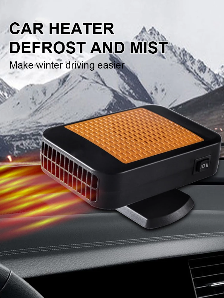 

12V 24V Car Heater Portable Electric Car Heater 2 Speed Heating Fan Windshield Defrosting Fan Car Lighter Demister Defroster
