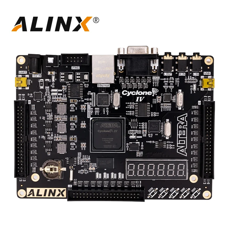 

ALINX AX530: ALTERA NIOS Cyclone IV EP4CE30F FPGA Development Board DDR2 Gigabit Ethernet USB