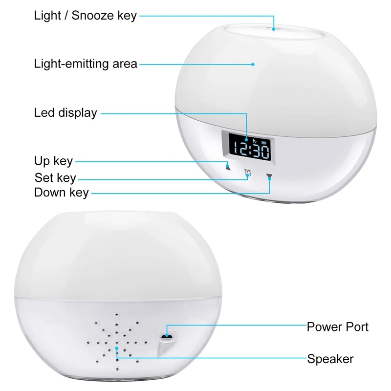 Будильник Sunrise обновленный умный светильник для пробуждения 9 цветов детей