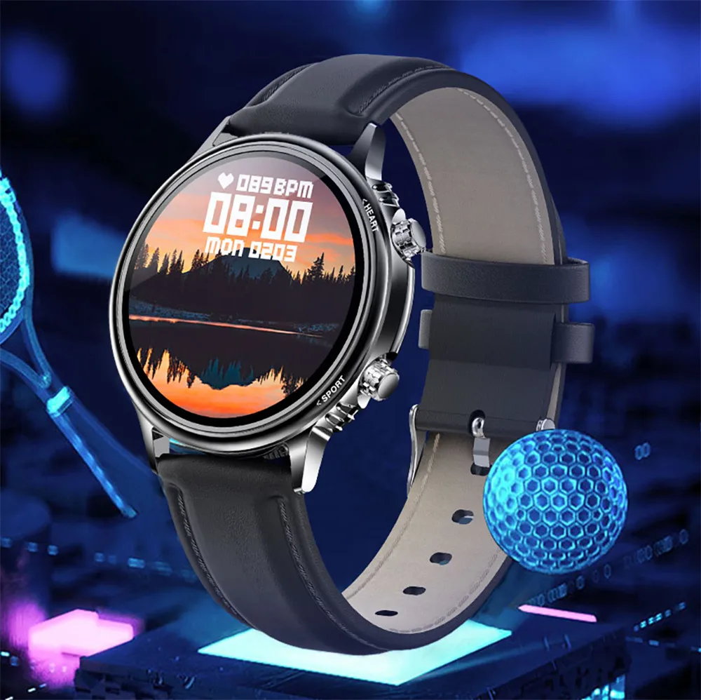 

Smart Watch 1.32 Inch Bluetooth: 5.0 Full Touch Heart Rate Blood Pressure Sleep Monitoring Waterproof Male Female Fitness CF81