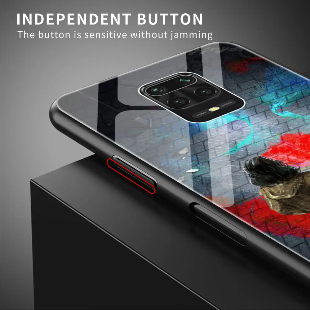 Чехол с мягкими краями из закаленного стекла для Redmi Note 9 9T 9S 8T 7 8A 9A 9C 10 Pro MAX 5G |
