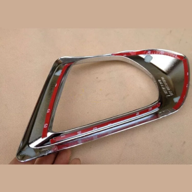 2 шт. ABS Хром Авто Внешняя яркая Серебристая передняя противотуманная фара