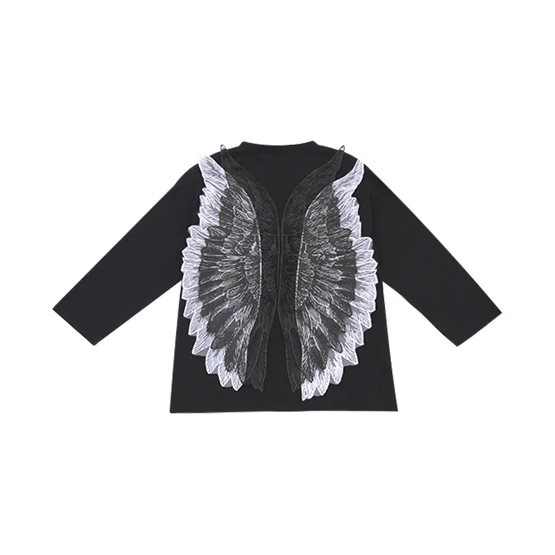

Angel Wings Jazz Dance Costume Girls Stage Outfit Hip Hop Dance Clothes Street Wear Kids Rave Outfits Designer Clothes JL1150