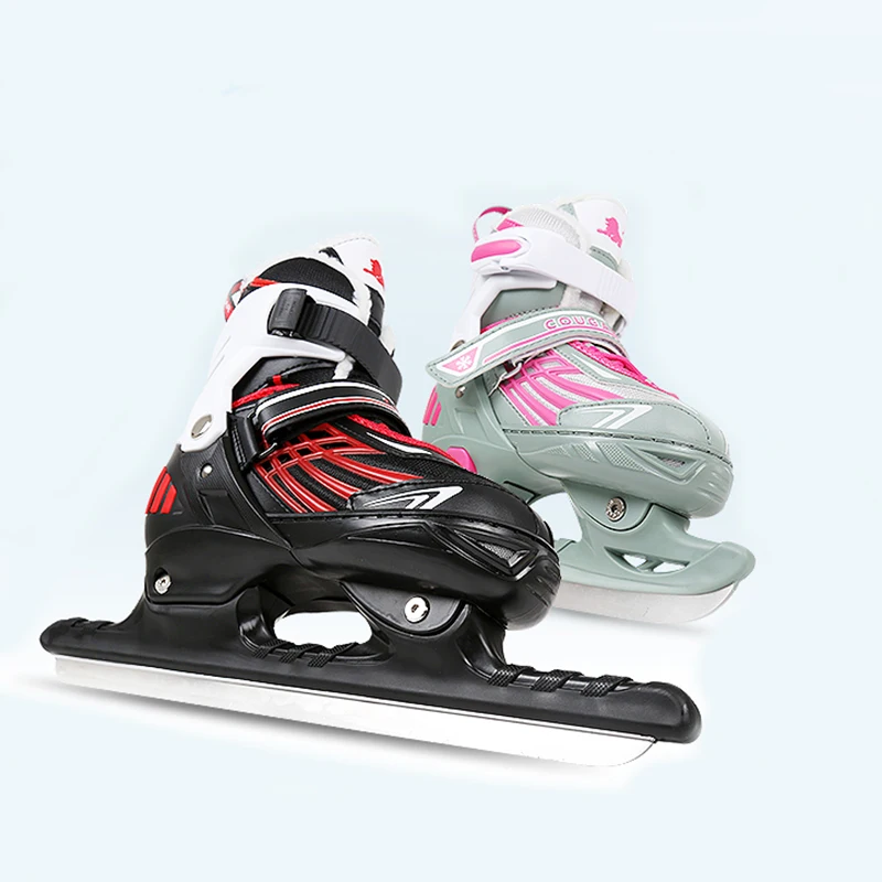 1 пара для взрослых женщин и мужчин зимние коньки со льдом обувь катания на льду