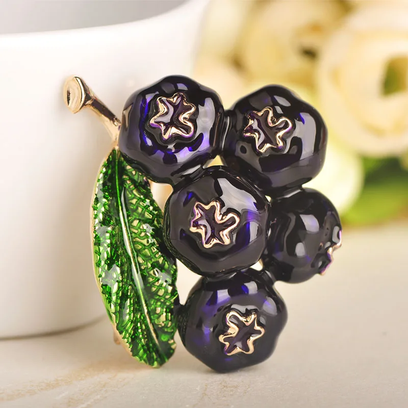 Женская брошь в форме фрукта Blucome разноцветная украшение для одежды подарок на