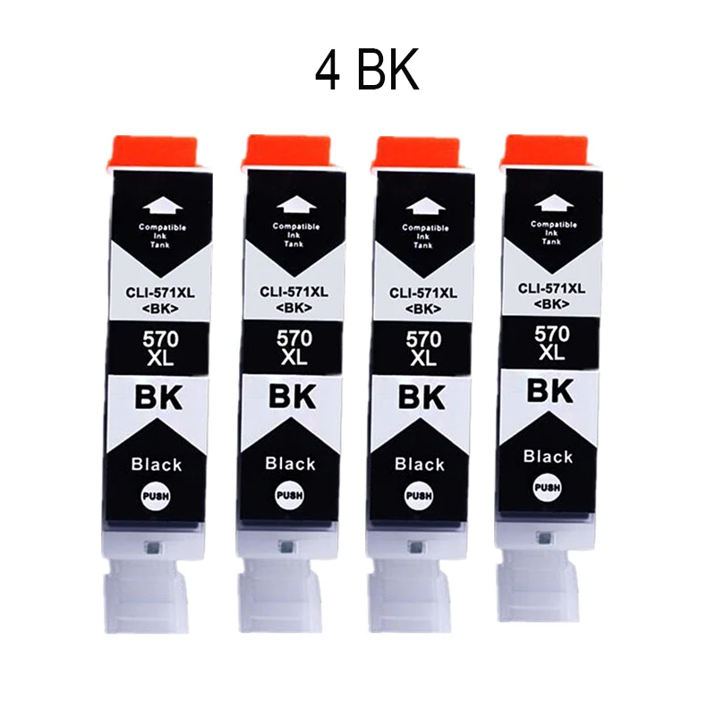 Черный Сменный картридж HTL для Canon PGI570 PGI-570 PGI 570 XL чернильный принтера MG7750 7751 6850 MG7752