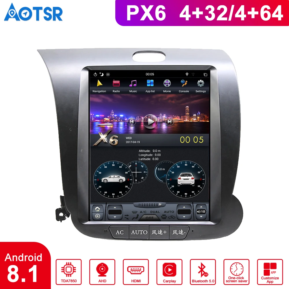 Автомобильная Мультимедийная система на Android 8 1 экран 10 4 дюйма GPS-навигатор Wi-Fi