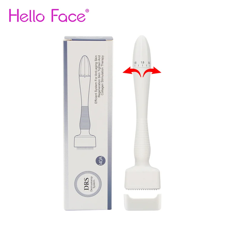DRS 140A Derma Stamp Регулируемая мезотерапия для ухода за лицом и телом для роста волос и бороды для домашнего использования Derma Rolling System