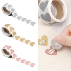 1 рулон любящее сердцекруглый Форма Сотрите Стикеры секретный код крышка этикетка для домашнего игра Свадебный сообщение карты Сотрите Стикеры