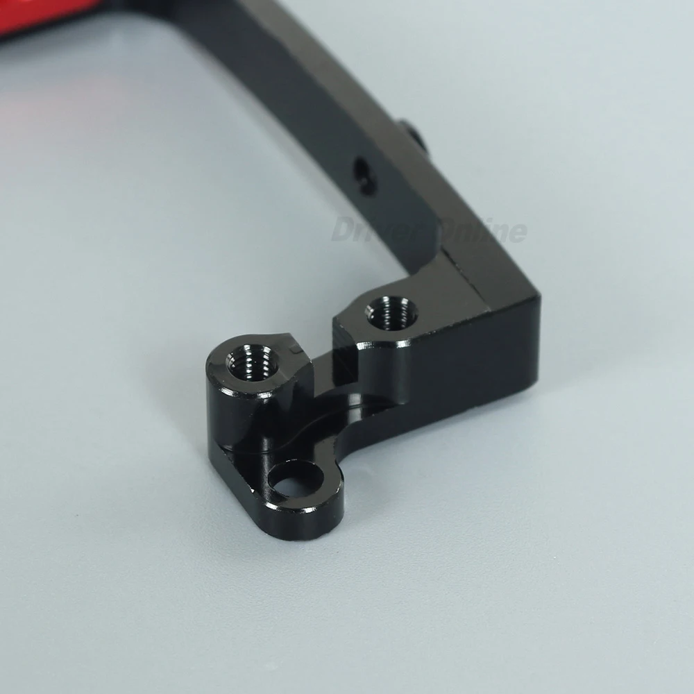 Soporte de montaje Servo de direcci&oacute;n de aleaci&oacute;n de aluminio de metal para 1/10 RC Crawler Axial SCX10 II AX90046 90046 piezas-5