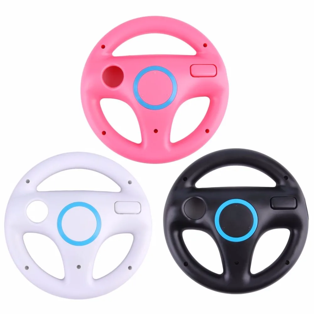 

3 Color Plastic Game Racing Steering Wheel for Nintendo Wii for Mario Kart Remote Controller Dropshipping Hot Sale