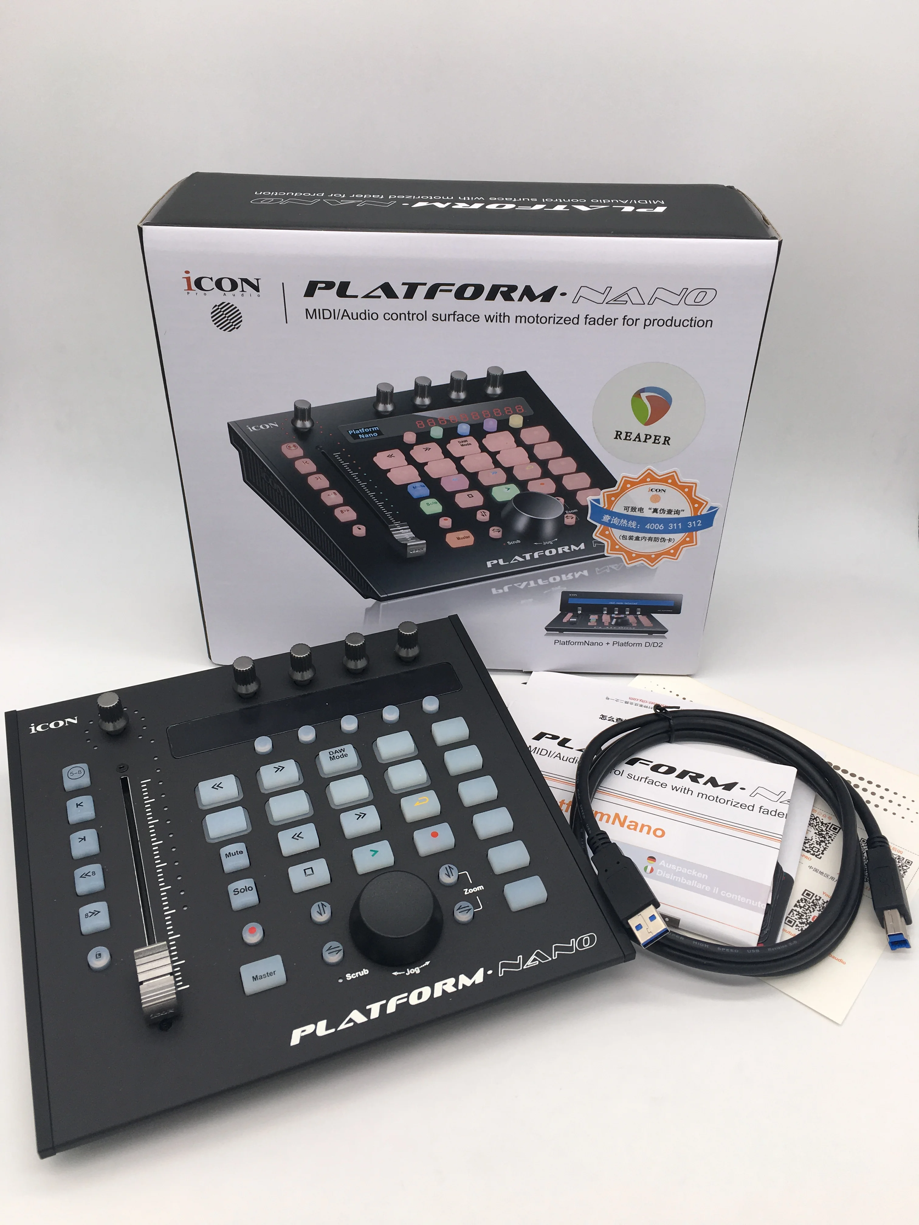 Контроллер iCON Platform Nano DAW USB MIDI/аудио контроллер с моторизованным фейдером для