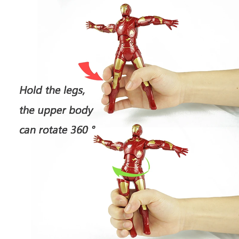 Игрушка чудо Марвел 18 см волшебный герой Человек паук Железный человек масштаб