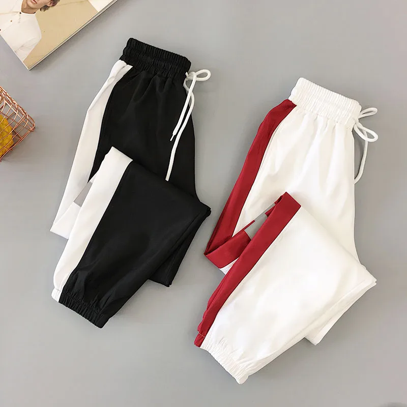 Женские брюки до щиколотки универсальные в Корейском стиле Харадзюку женские