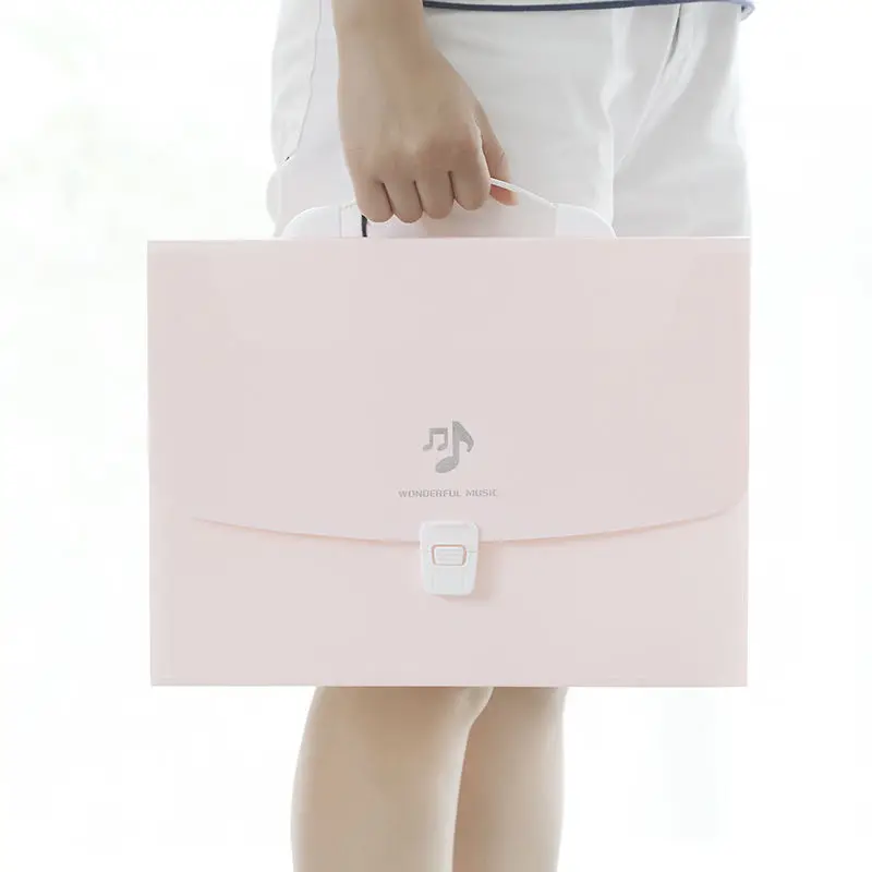 

13 Into A4 Multi-layer Folder Large-capacity File Storage Classification Bag Multi-function Bill Organ Bag Office Stationery