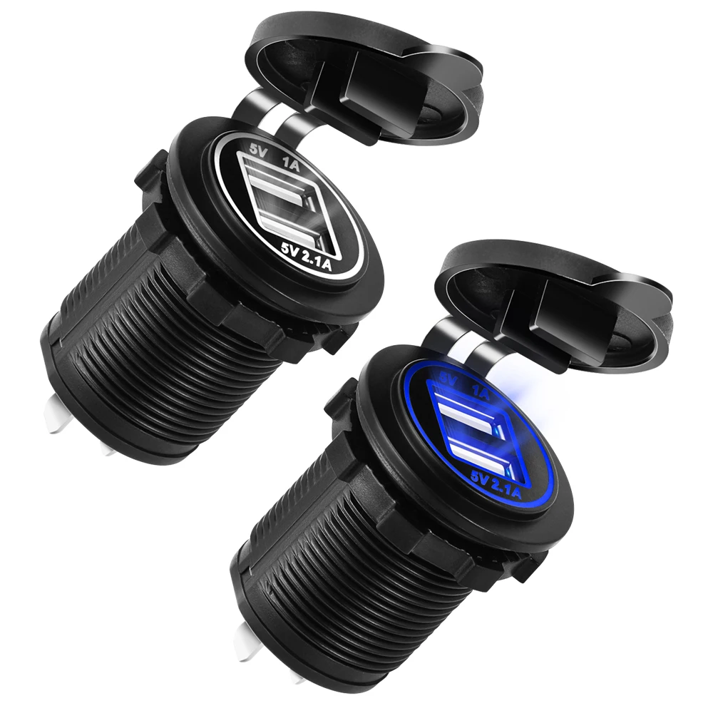 Автомобильное зарядное устройство с двумя USB-портами для Chevy Colorado GMC Canyon Chevrolet Cruze Captiva Lacetti Aveo Niva Trax on.