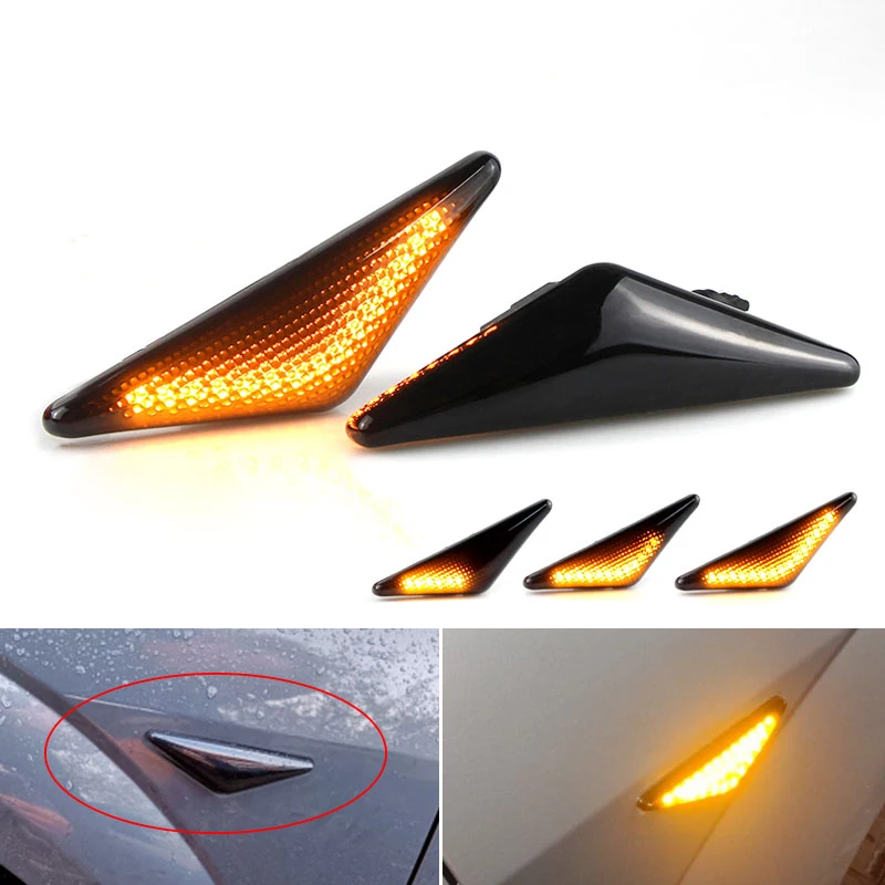 

2PCS Led Dynamic Side Marker Turn Signal Light For Ford MONDEO 2000-2007 MK3 FOCUS MK1 1998-2004 Sequential Blinker Light