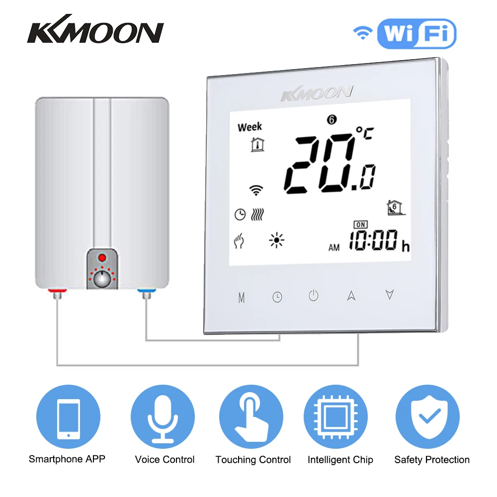 Новый KKmoon цифровой водонагреватель/газовый котел термостат с WiFi подключением