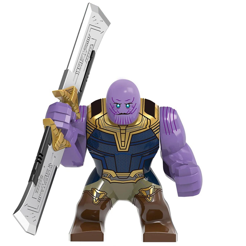 End Game Thano 7CM Big Size Figures Infinity Gems Gauntlet Sword Mini Dolls Building Blocks Bricks Toy For Children | Игрушки и хобби