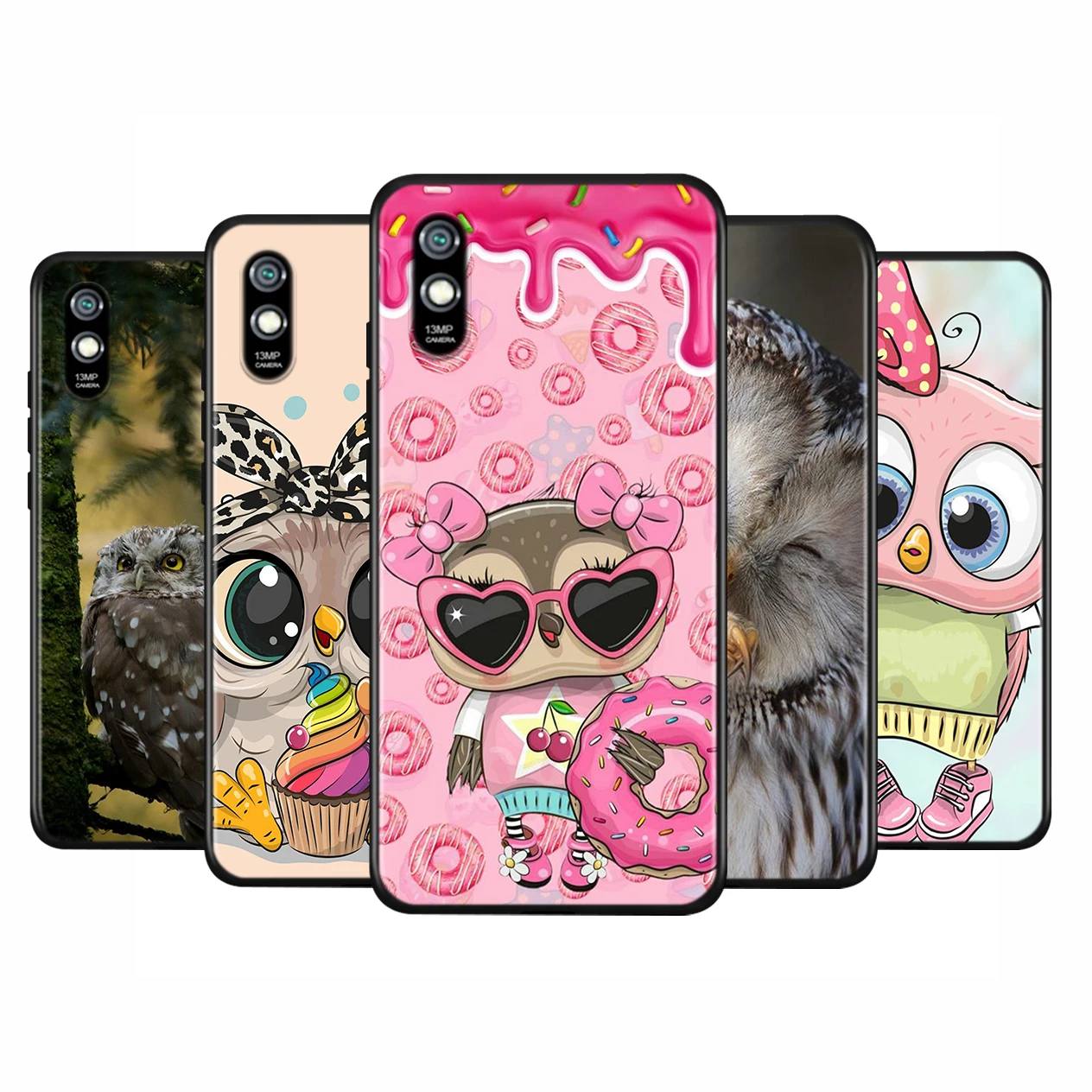 

Silicone Cover Lovely Animal Owl For Xiaomi Redmi 10X 9 9T 9C 8 7 6 Pro 9AT 9A 8A 7A 6A S2 GO 5 5A 4X Plus Phone Case Shell