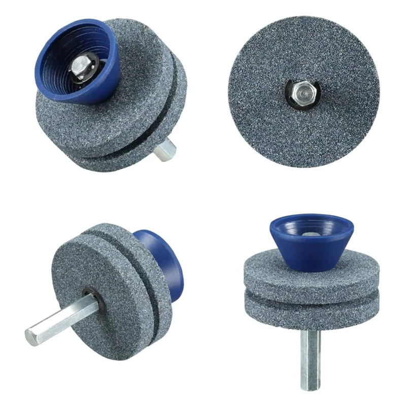 

1Pc Universal Multi-Sharp Rotary Double Layer Lawn Mower Blade Sharpener for Power Drill and Hand Drill Double Layer Law