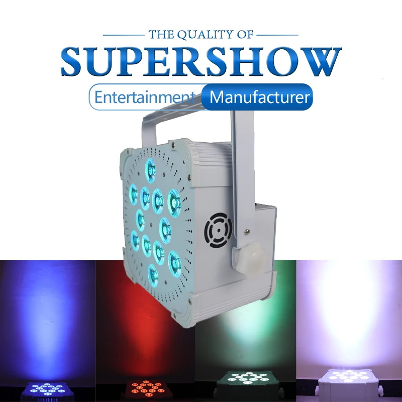 Беспроводной и Перезаряжаемый умный светодиодный светильник PAR 12*18 Вт RGBWAUV