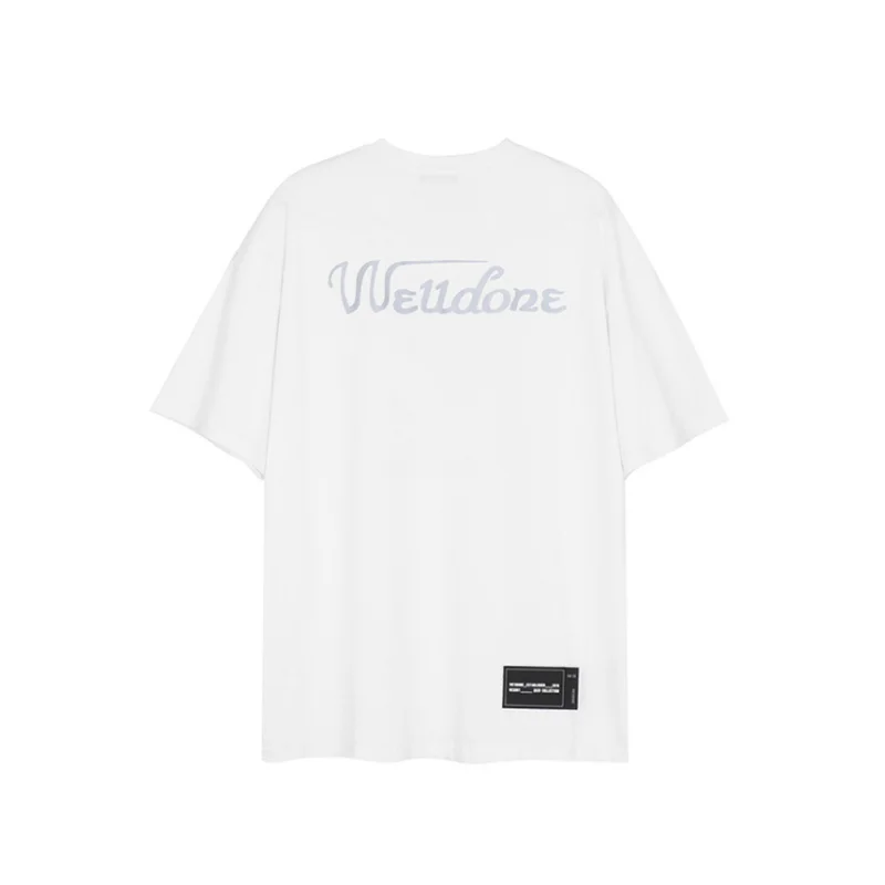 

High-quality we11done summer new 3m reflective casual loose-fitting short-sleeved T-shirt for men and women