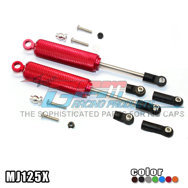 

GPM ALUMINIUM FRONT/REAR INTERNAL SHOCKS ( 3 LENGTH ADJUSTABLE DESIGN ) For AXIAL SMT10 GRAVE DIGGER AX90055 RC Upgrade