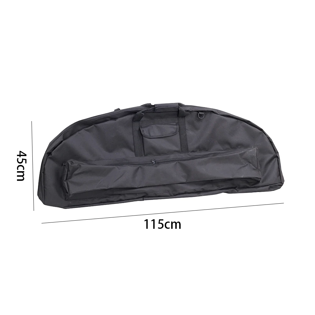 

Portable Waterproof Outdoor Compound Bow Bag Sporting Storage Zipper Adjustable Strap Canvas Carrier Black Archery Carry Case