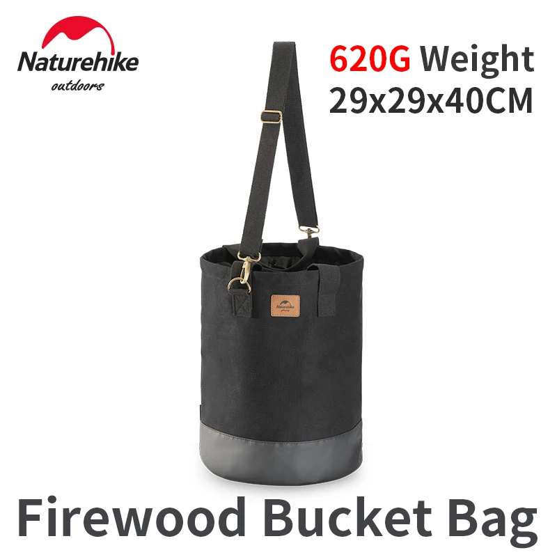 

Naturehike Camping Ultralight Firewood Bucket Bag 34L Cloth PVC Waterproof Bag Outdoors Accessories Sundry Storage Bag