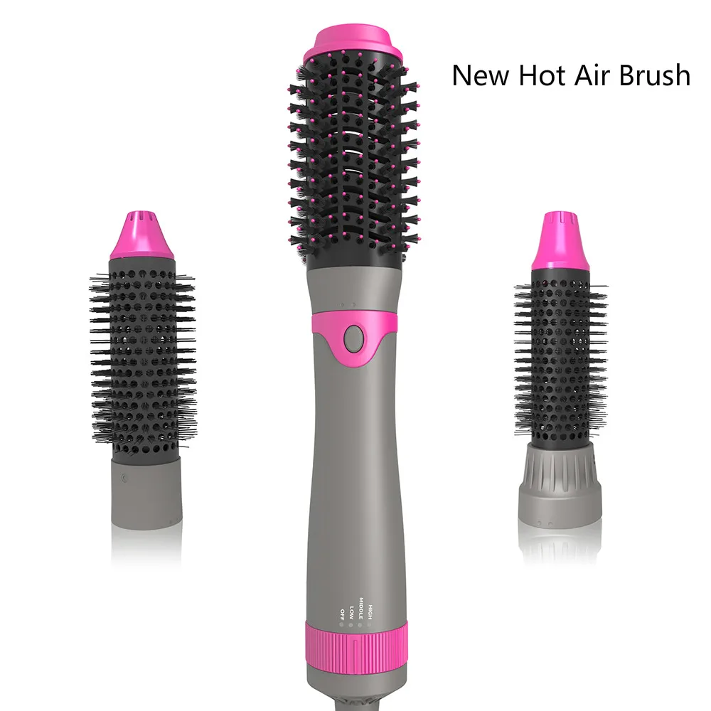 3 в 1 многофункциональная фен и волумайзер для волос вращающаяся щетка расческа