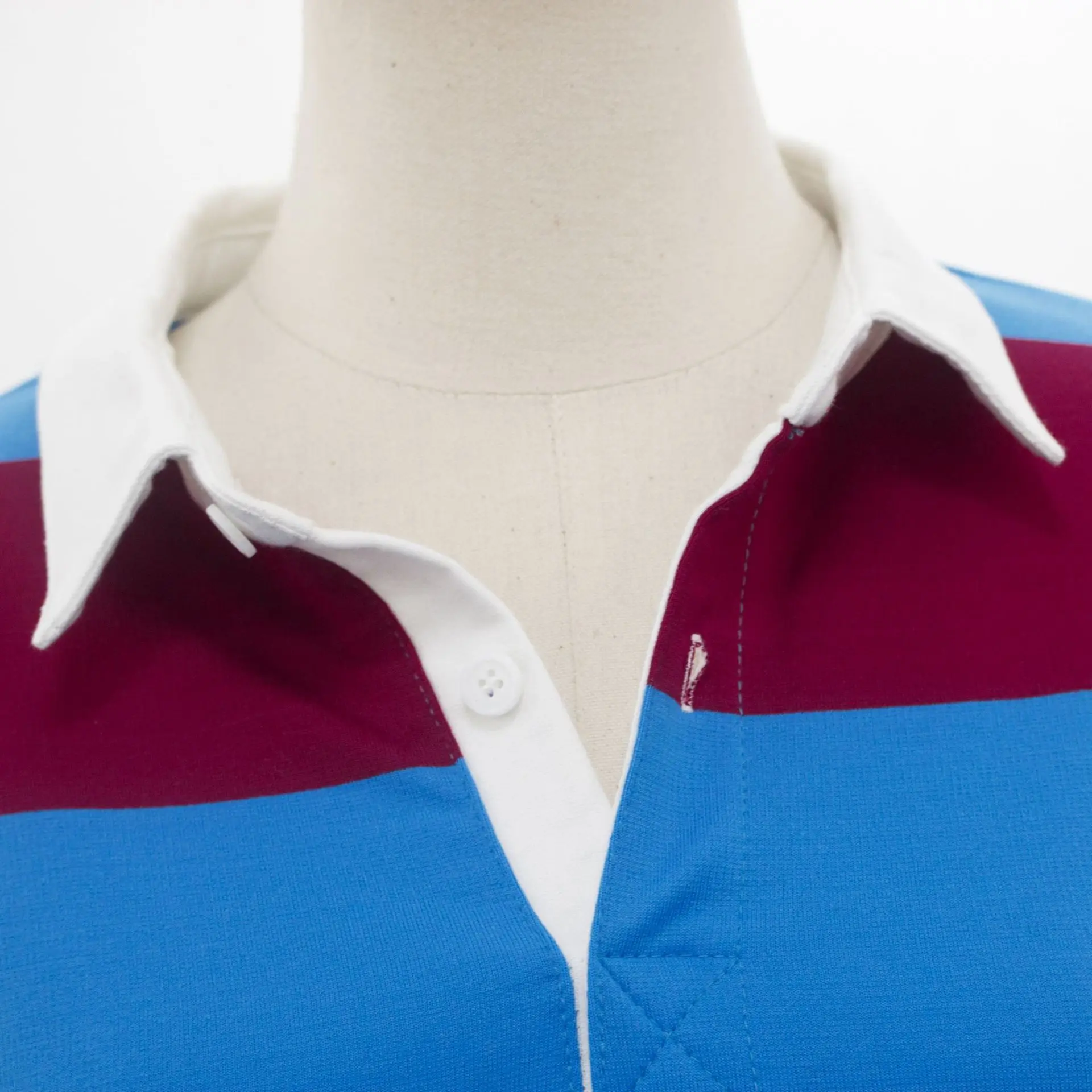 

Vintage Red Blue Striped POLO Collar Oversized Sweatshirt Women Brand Design Korean Fashion Casual 2020 New Streetwear Pullovers