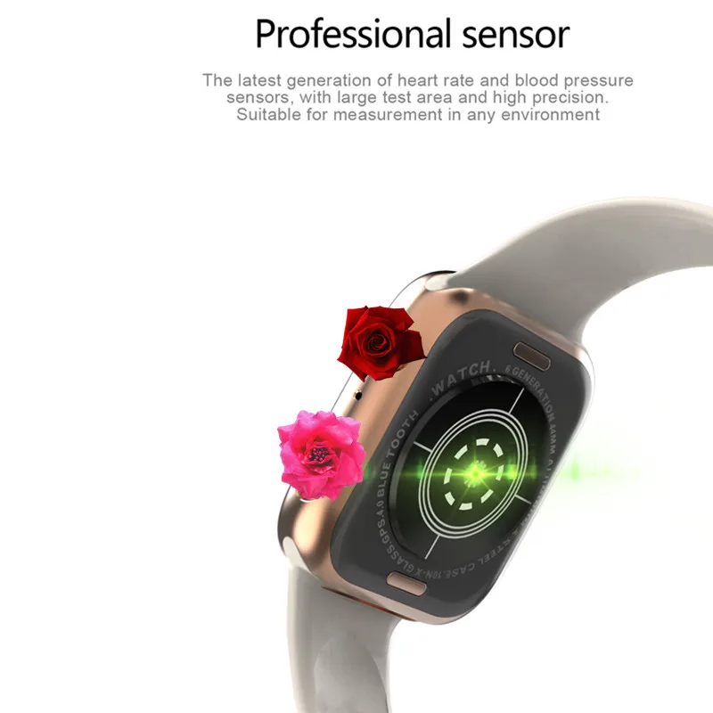 IWO9 Смарт часы серии 4 44 мм с gps Спорт монитор сердечного ритма Smartwatch для iOS iPhone Android