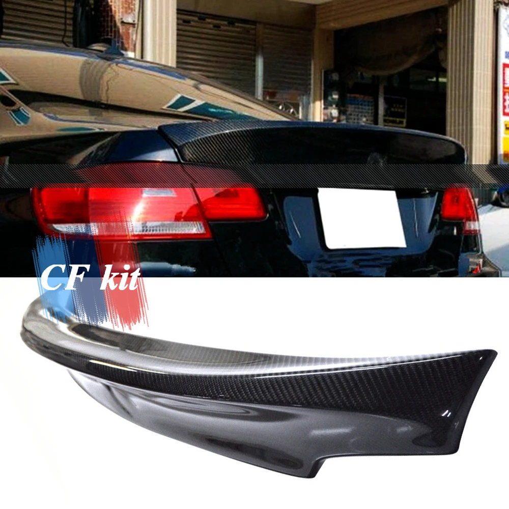 CF комплект Настоящее углеродное волокно задний спойлер крыльев багажника для BMW 3