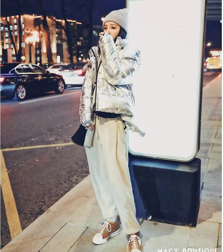 Фото SHENGPALAE 2020 Winter Light Silver Gray Fashion Hat Down Jackets Short Fund Long Sleeve Parkas Hooded Loose Coat Woman FU071 Женская SHENGPALAE 2020 Winter Light Silver Gray Fashion Hat Down Jackets Short Fund Long Sleeve Parkas Hooded Loose Coat Woman FU071 Женская