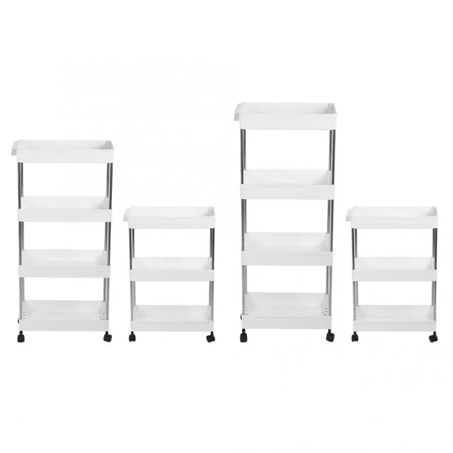 Регулируемая полка для хранения передвижная компактная тележка органайзер