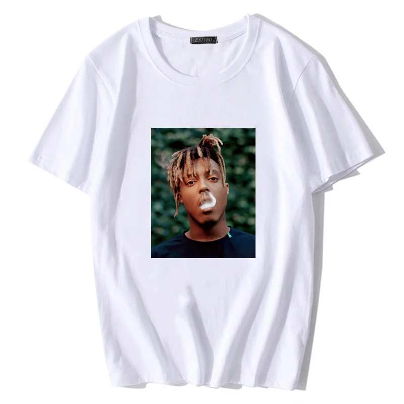 В Стиле Хип-Хоп Исполнитель уважение сок WRLD принт футболка мужская уличная Swag