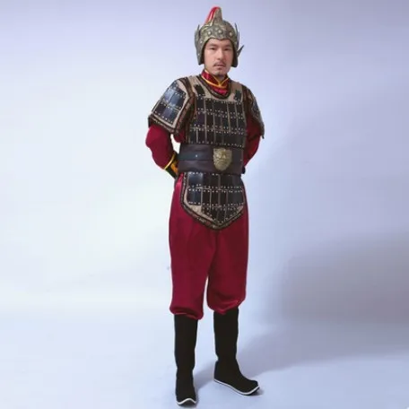 Высококачественный костюм китайского солдата стиль древнего стандарта Мужская