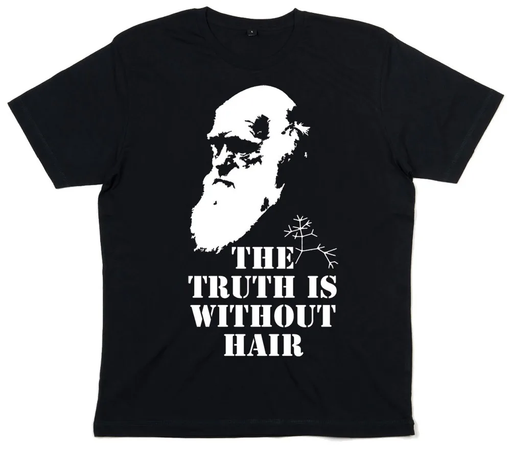 2019 забавная футболка с круглым вырезом взрослая истина без волос летняя принтом