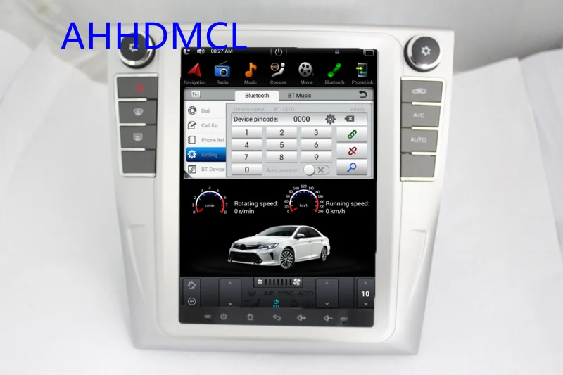Мультимедийный плеер в стиле Тесла Android автомобильная стереосистема GPS PC PAD для