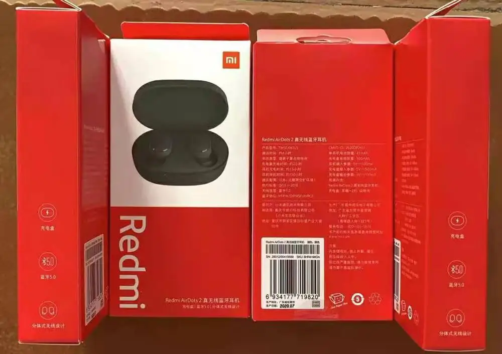 Новый Xiaomi Redmi Airdots 2 Наушники-вкладыши TWS Bluetooth 5 0 Беспроводные наушники с