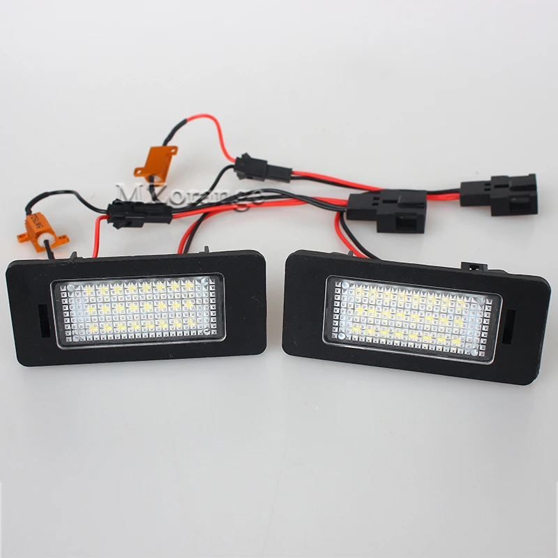 

1 пара подсветильник Ки номерного знака для SKODA Octavia 3 для Superb B6 для Rapid For Yeti для Fabia автомобильные светодиодный